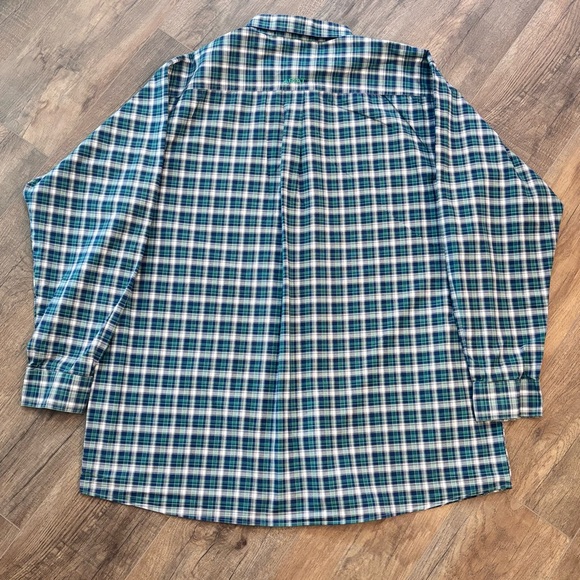 Ariat Pro Series Men's Size XXL Tall Casual Plaid Shirt in Blue and Green - Picture 7 of 13